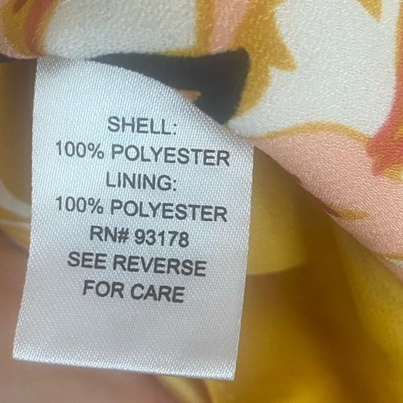 NWT Chelsea & Theodore - Mustard and Paisley Print Tank Top Racer Back Size Sm - Picture 2 of 3